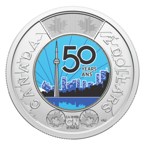 2026 Toonie - CN Tower - Coloured reverse